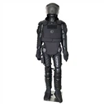 Proteção corporal de equipamentos antimotim da polícia