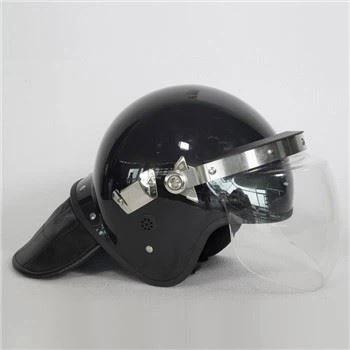 Capacete de proteção contra motim da polícia