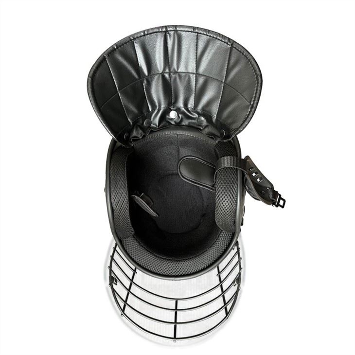 Police Security Anti Riot Helmet With Hard Neck Protector