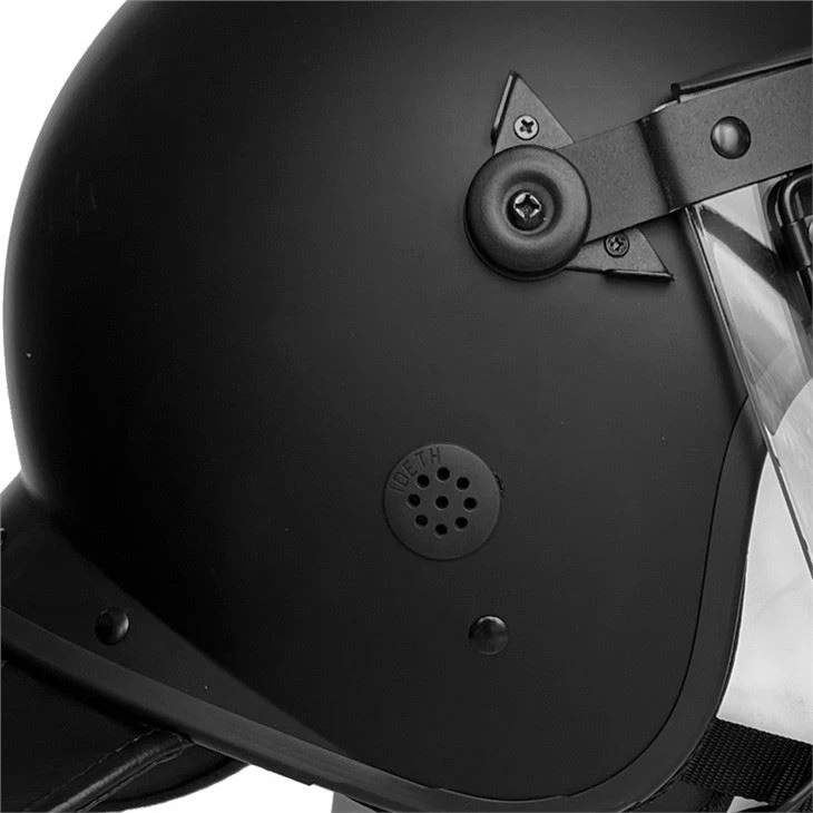 Police Security Anti Riot Helmet With Hard Neck Protector