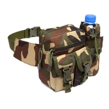 Mochila de cintura tático portátil para camuflagem de selva mochila garrafa de água para acampamento ao ar livre